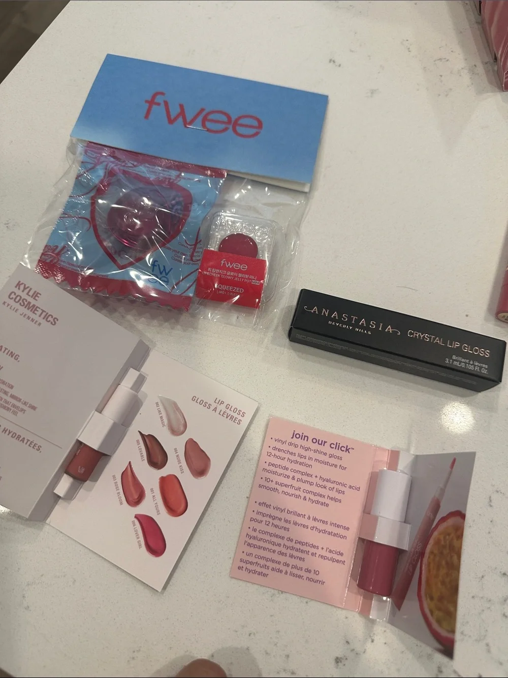 Assorted Pink Lip Gloss & Lipstick Sampler Pack